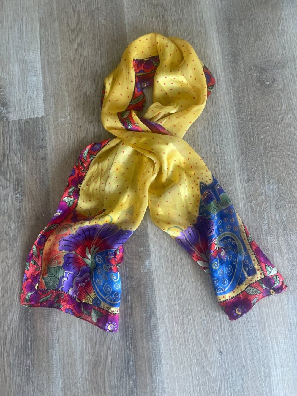 Laurel Burch Silk Scarf